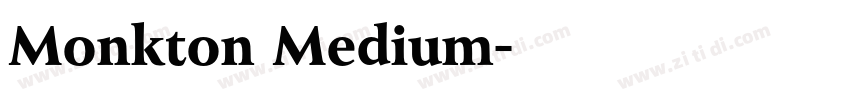 Monkton Medium字体转换
